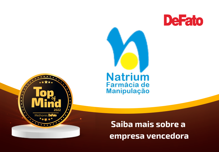 Natrium Farmácia de Manipulação – Top of Mind 2022