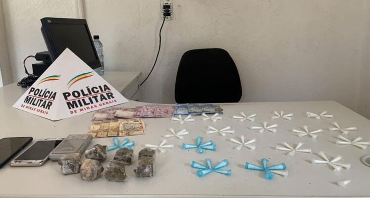 Polícia Militar prende suspeito por tráfico de drogas em Itabira