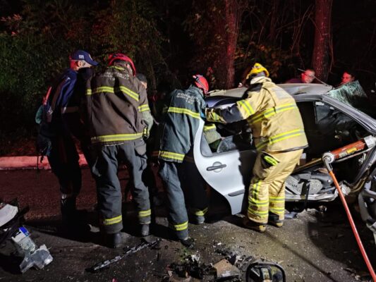 Muriaé: motorista morre e criança fica ferida em grave acidente na BR-356