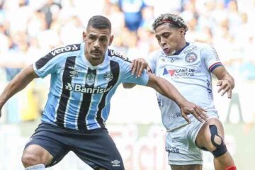 Grêmio arranca empate em casa com Bahia e segue vice-líder da Série B