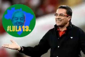 Luxemburgo pede voto em Lula: ‘Temos um país para tirar do rebaixamento’