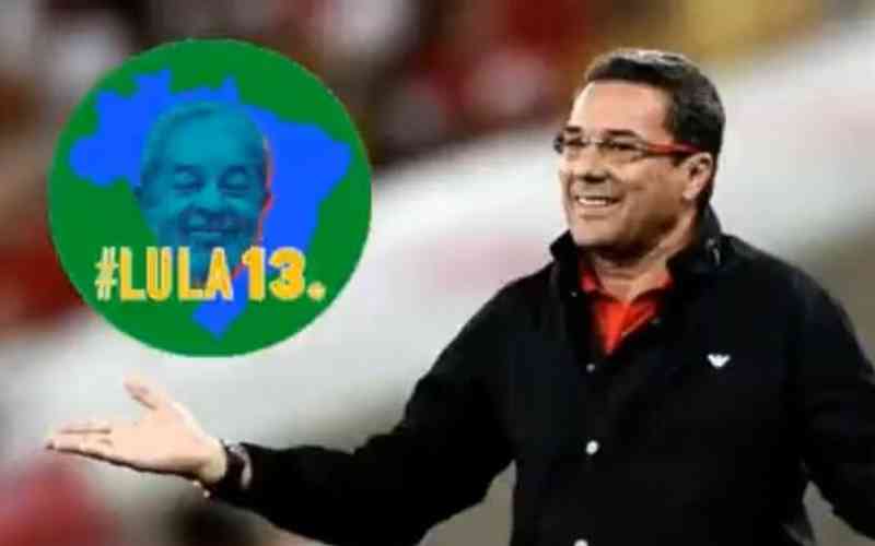 Luxemburgo pede voto em Lula: ‘Temos um país para tirar do rebaixamento’