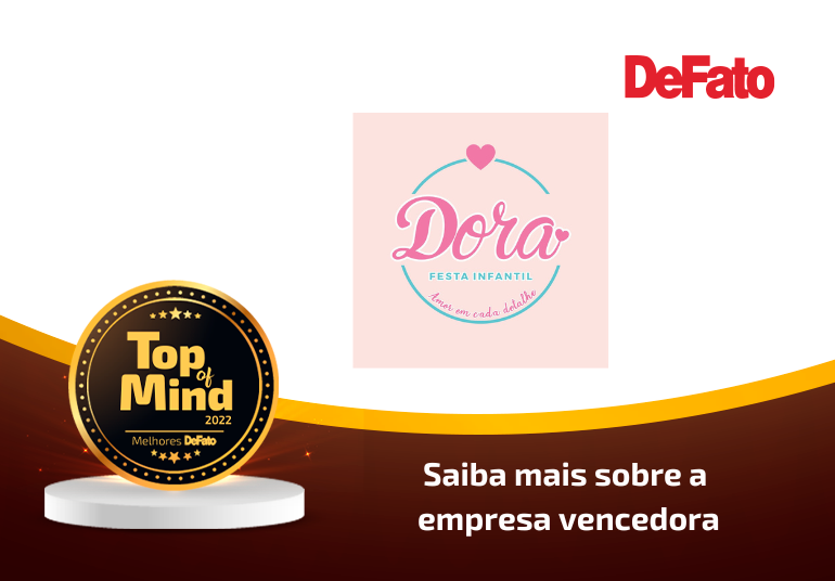 Dora Festa Infantil e Personalizados – Top of Mind 2022