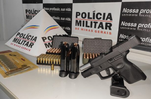 Homem descumpre medida protetiva e é preso com arma de fogo em Mariana