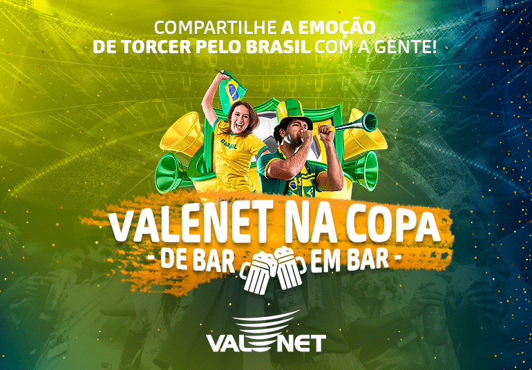 Valenet marcará presença nos Bares de Itabira e região durante os jogos do Brasil