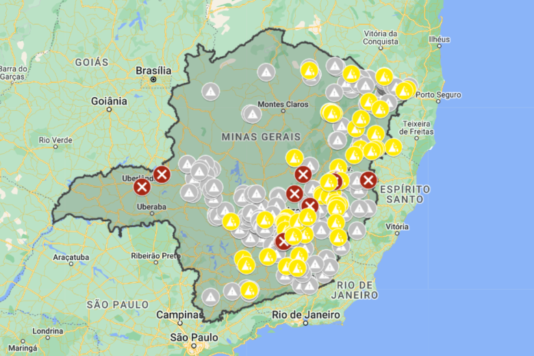 DER lista 60 interdições em estradas de Minas Gerais