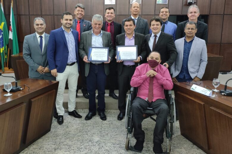 Empresário e socorrista do Sevor recebem Moção de Aplausos da Câmara de Monlevade