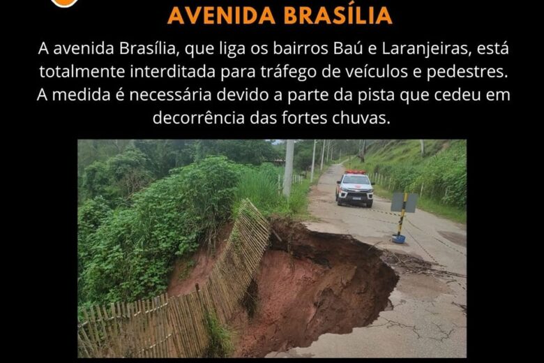 Atenção! Avenida Brasília está totalmente interditada em Monlevade