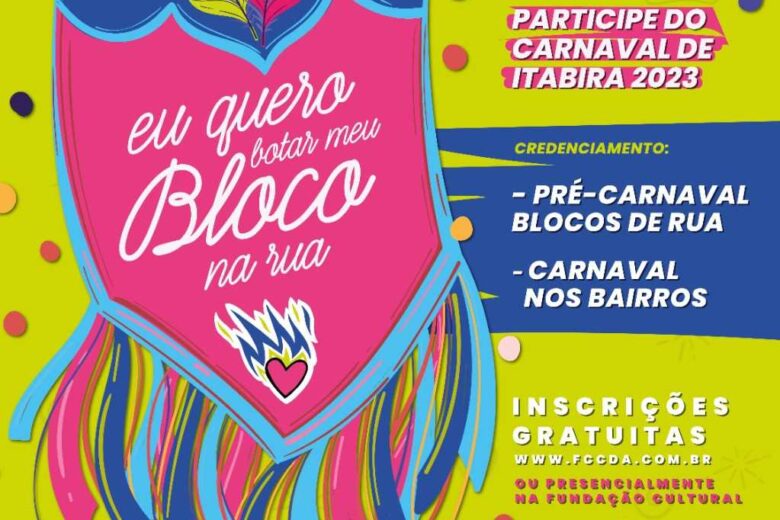 Fccda abre edital para credenciamento de blocos e proposta de Carnaval de rua
