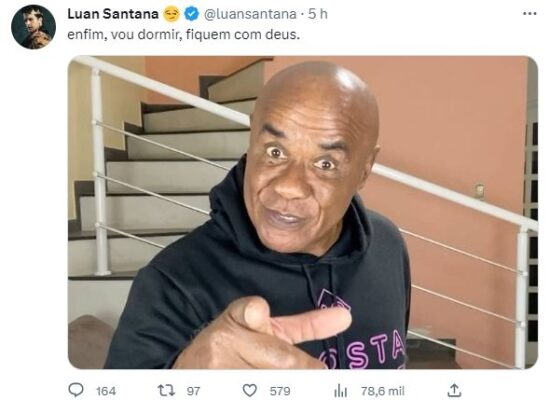 Luan Santana é hackeado e seu perfil no Twitter publica fotos de Kid Bengala