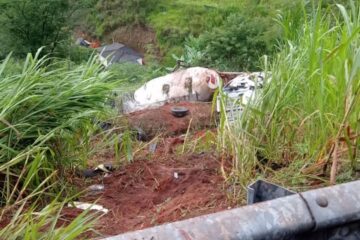 Motorista de carreta morre em acidente na MGC-120, em Nova Era