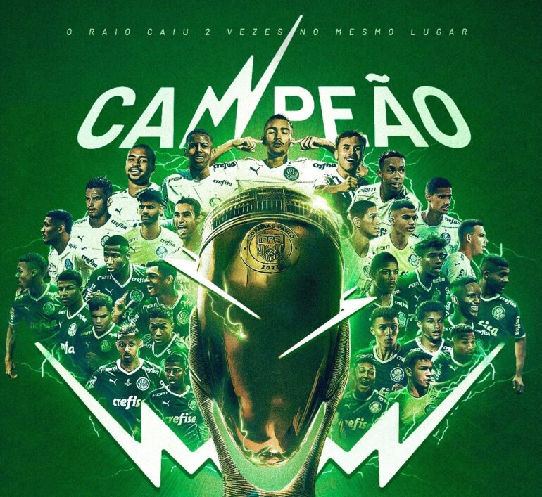 Palmeiras goleia Água Branca e se torna bicampeão seguido do