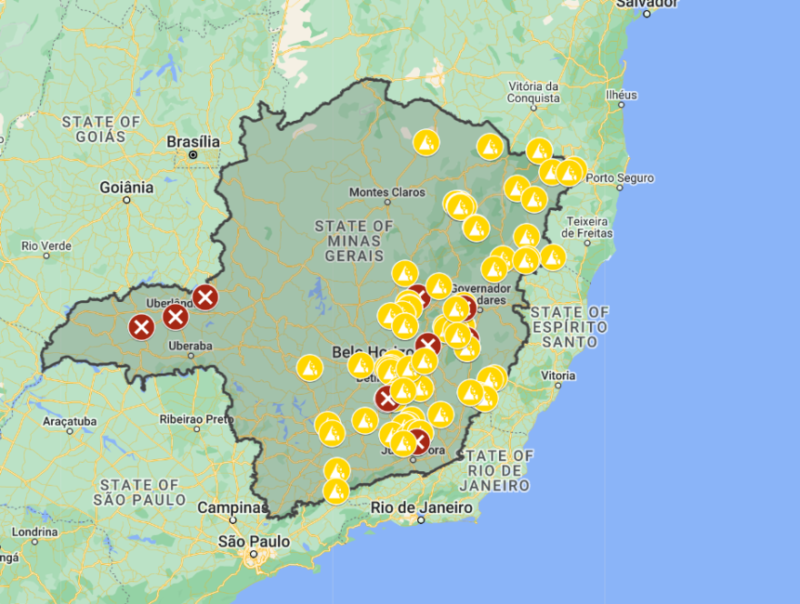 Minas Gerais Tem 92 Pontos De Interdições Em Estradas; Confira