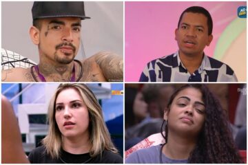 Mc Guimê, Paula, Bruno e Amanda disputam o quarto Paredão do BBB 23