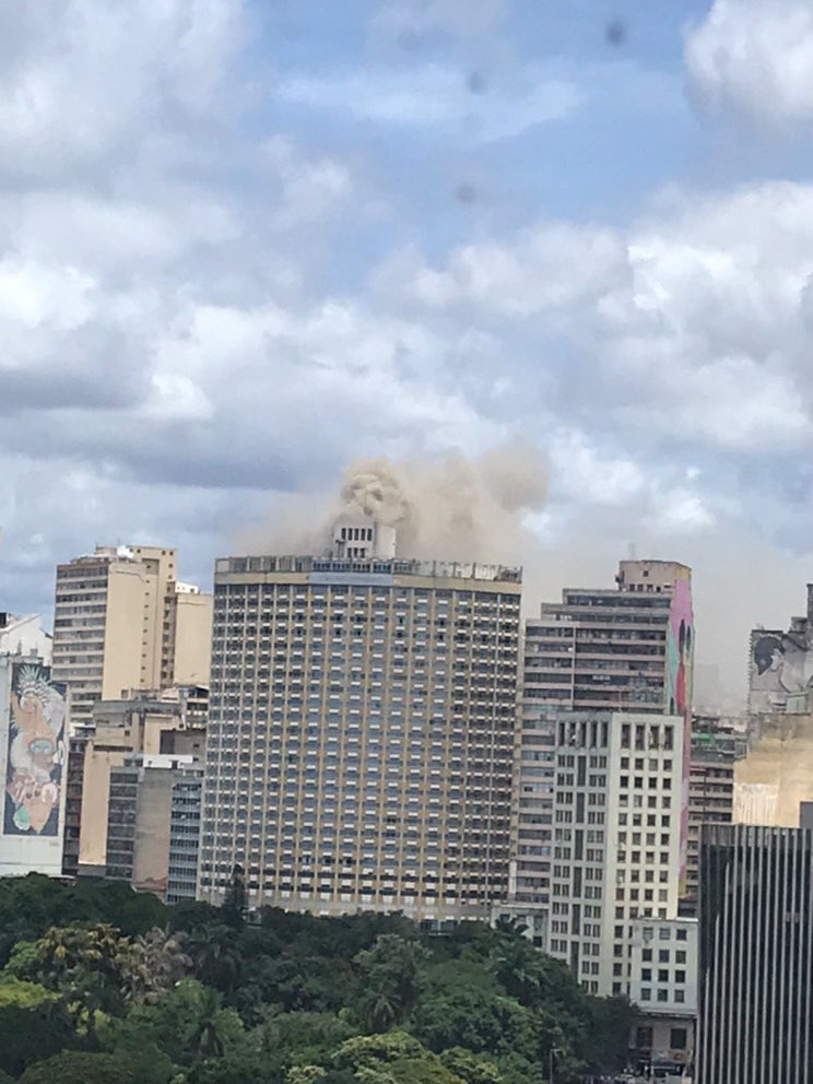 Urgente: Incêndio atinge Othon Palace, em Belo Horizonte