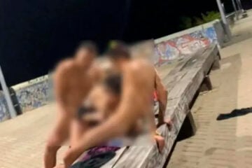 Trio é flagrado fazendo sexo em orla de praia; Polícia Civil investiga caso