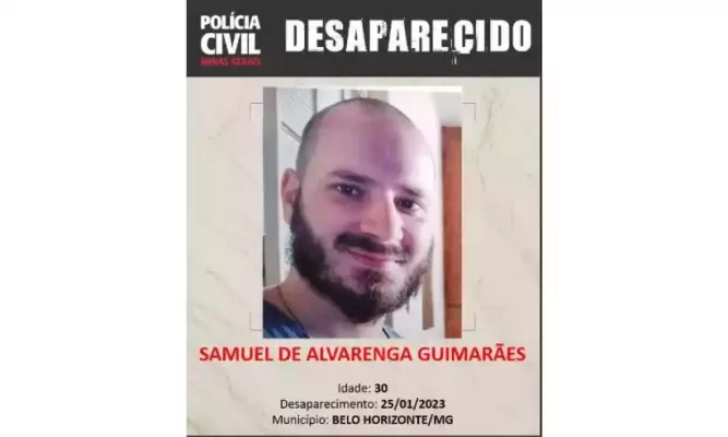 Ajude a encontrar Samuel de Alvarenga Guimarães que está desaparecido em BH