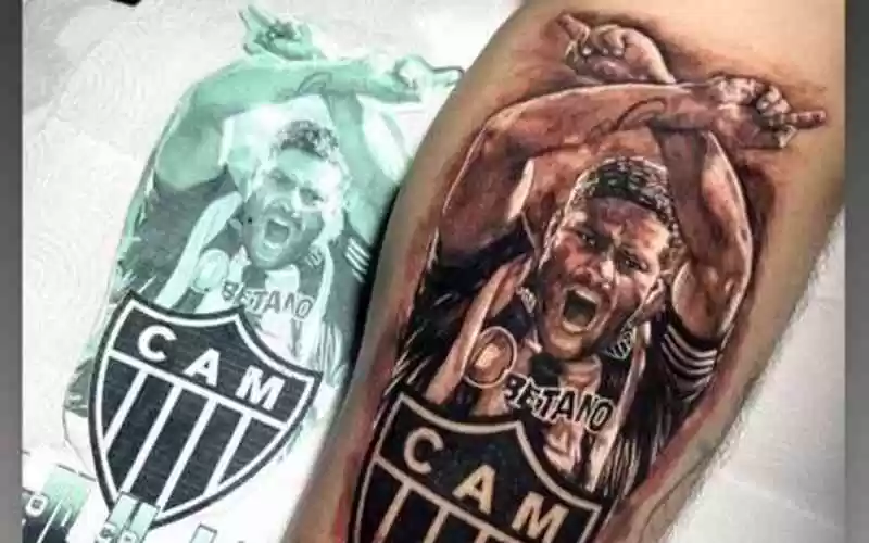 Torcedor do Atlético eterniza Hulk na pele com tatuagem: ‘Ídolo’