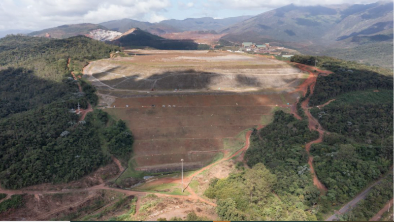 Mais uma barragem a montante começa a ser descaracterizada em Minas Gerais