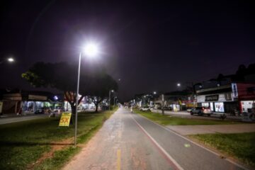Prefeitura de Ipatinga entrega mais 114 postes com LED em ciclovia
