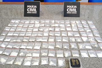 Polícia Civil apreende 120 papelotes de cocaína em Itabira