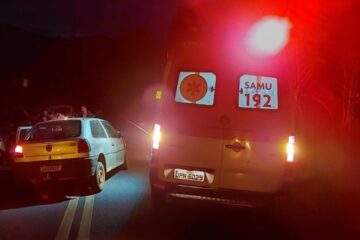 Motorista fica ferido em colisão frontal no Borrachudo