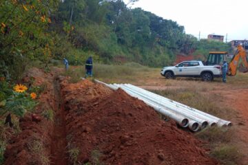 Monlevade: DAE realiza obras para substituir adutora no bairro Baú
