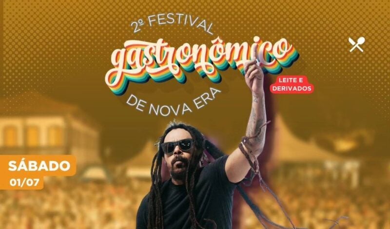 2º Festival Gastronômico de Nova Era começa hoje (30); Marcelo Falcão se apresenta amanhã