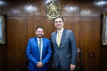 Prefeito de Santana do Paraíso se reúne com Rodrigo Pacheco, presidente do Senado