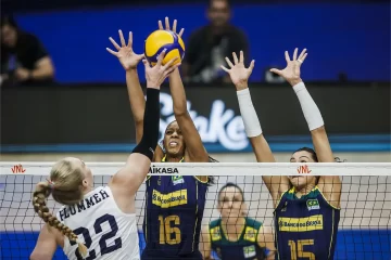 EUA dominam e seleção feminina sofre a 2ª derrota na Liga das Nações de vôlei