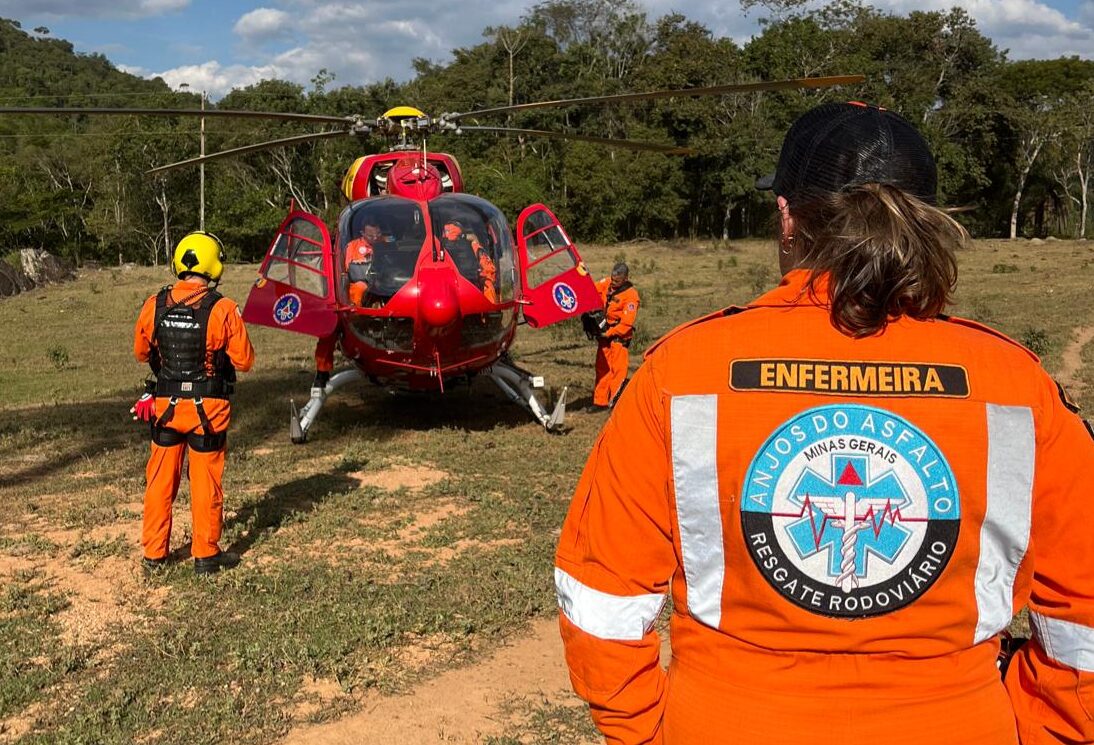 Acidente em Ipoema mobiliza equipes de resgate e helicóptero dos bombeiros