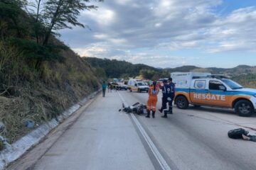 Motociclista morre em acidente na BR-381, em Roças Novas