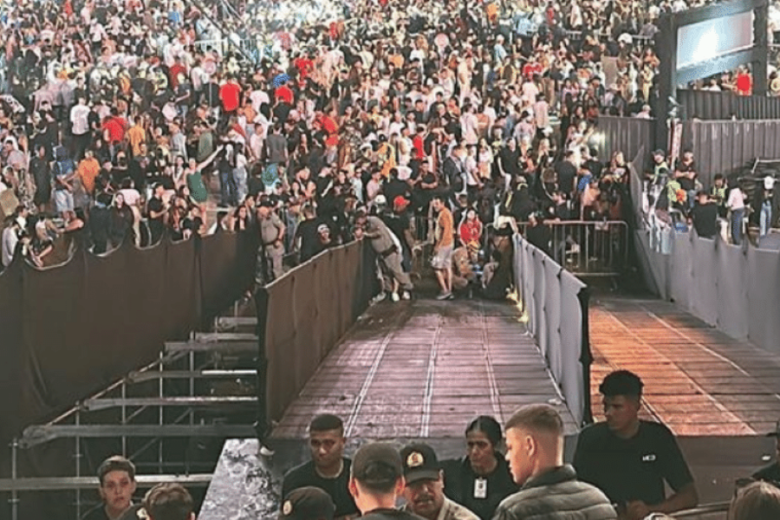 Rampa desaba em festival de rap em Goiânia e deixa ao menos 25 feridos