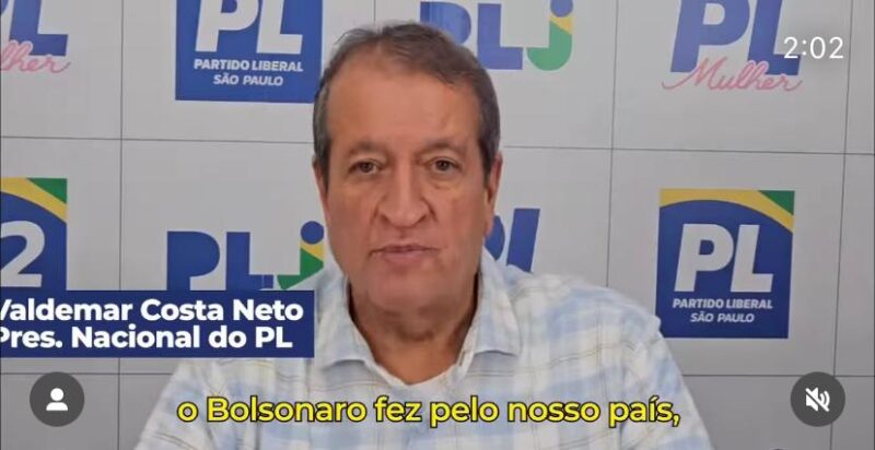 Presidente do PL defende Bolsonaro no caso das joias