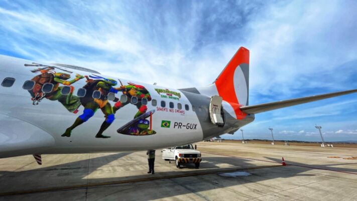 avião das tartugas ninjas