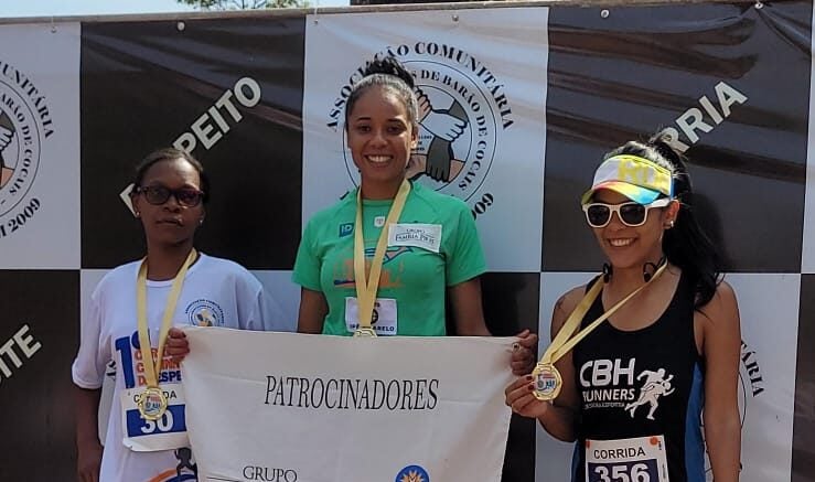 Josiane Xavier é campeã da 1ª Corrida & Caminhada da Esperança, em Barão de Cocais