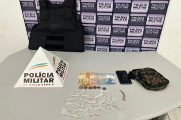 Polícia Militar apreende crack e colete balístico em Itabira