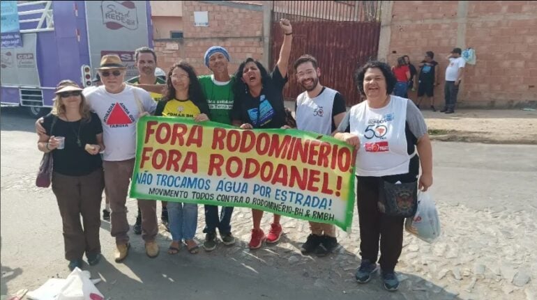 Moradores de Contagem protestam contra construção do Rodoanel