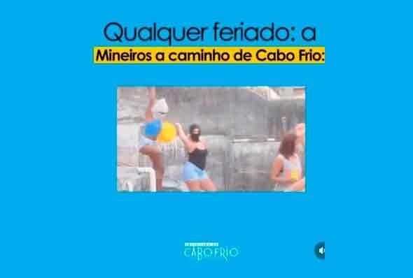 Prefeitura de Cabo Frio debocha de turistas mineiros em postagem preconceituosa