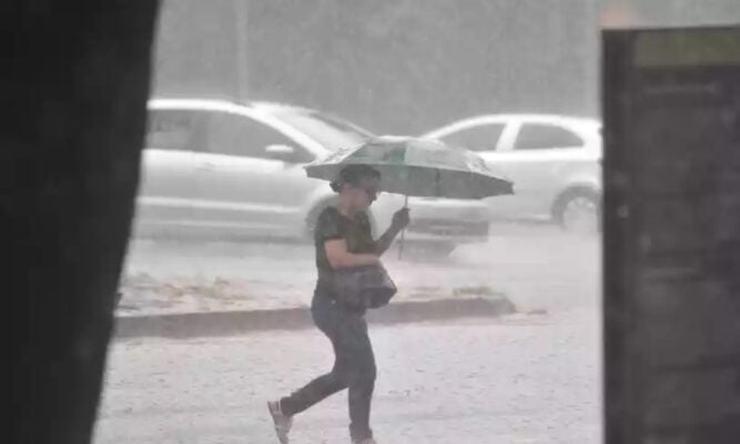 quente; chuva em Belo Horizonte; risco geológico