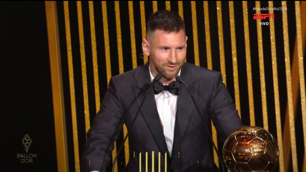 Bola de Ouro 2023: Lionel Messi e Aitana Bonmatí são eleitos os