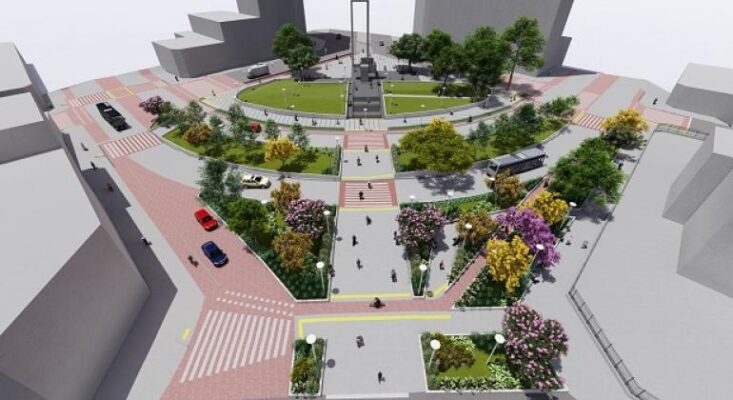 projeto da praça da rodoviária