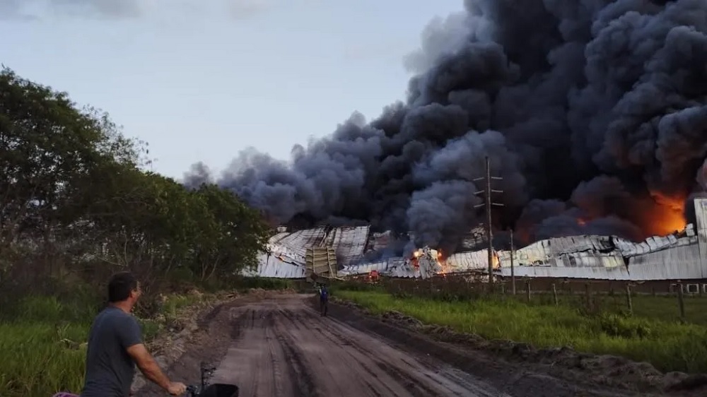 Incêndio atinge fábrica da Cacau Show em Linhares, no Espírito Santo