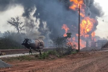 Trem da Vale pega fogo no Maranhão; assista ao vídeo