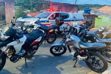 Após desafiar autoridades, PM apreende motocicletas em Santa Bárbara