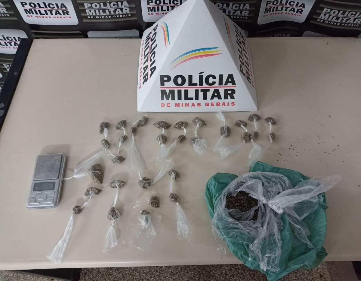 PM apreende material semelhante a potente droga K2 em Monlevade