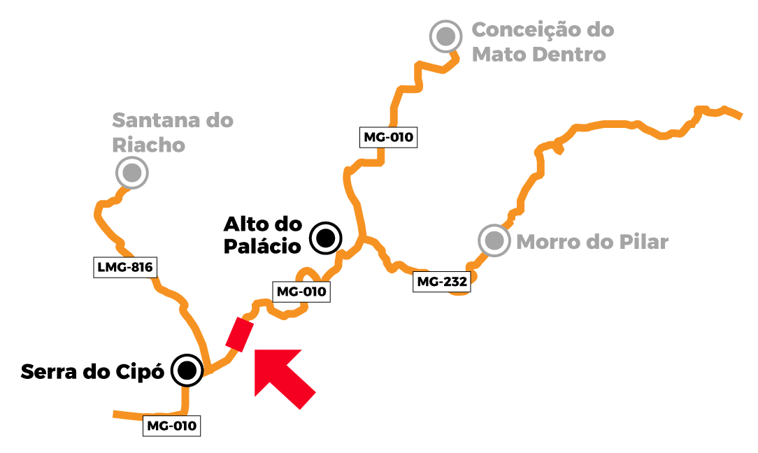 DER-MG interrompe caminhões temporariamente na MG-010; confira rotas alternativas