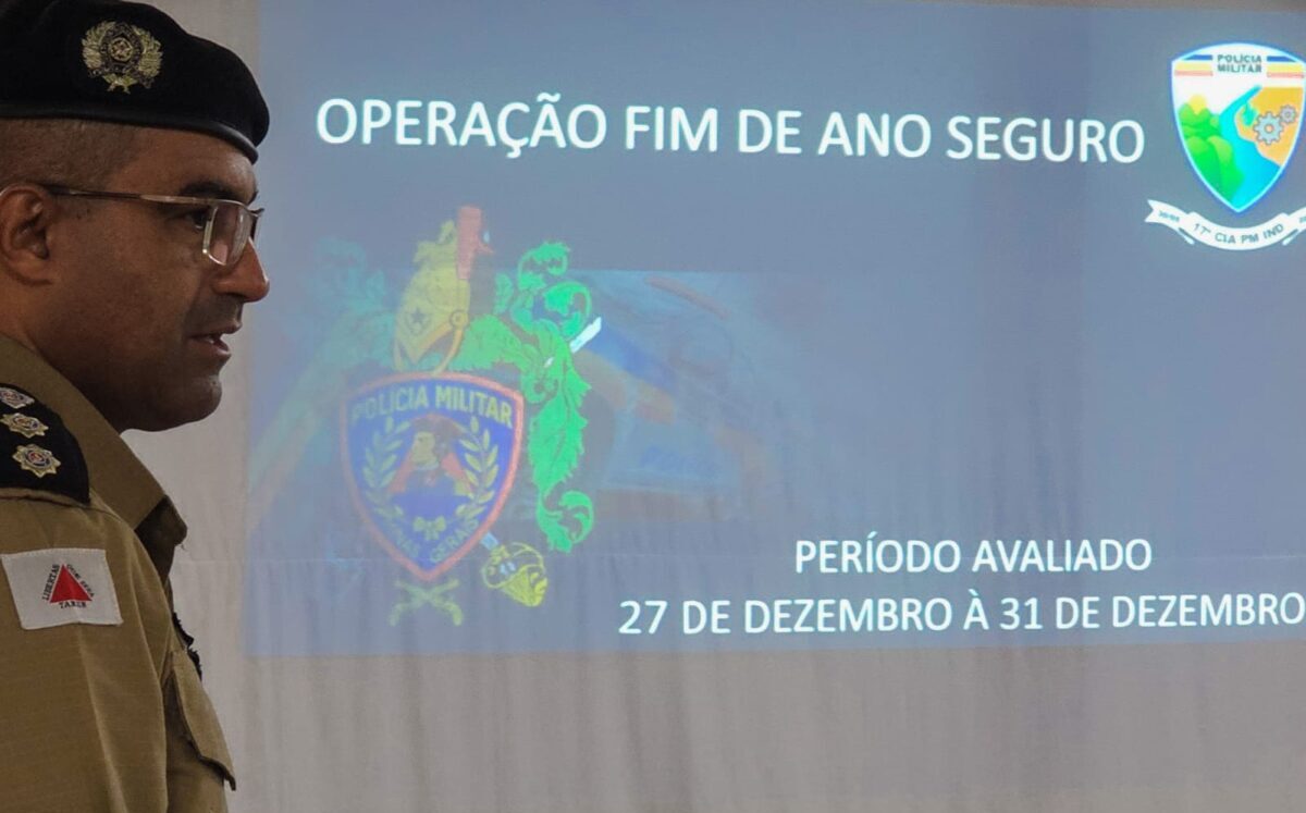 Tenente Coronel Fernandes apresenta balanço da operação ‘‘Final de Ano Seguro” em João Monlevade