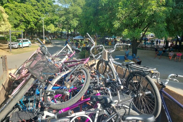 Ipatinga: operação apreende mais de duas dezenas de bicicletas de infratores no Parque Ipanema