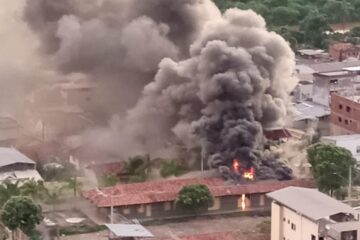 Incêndio atinge escola em Nova Era